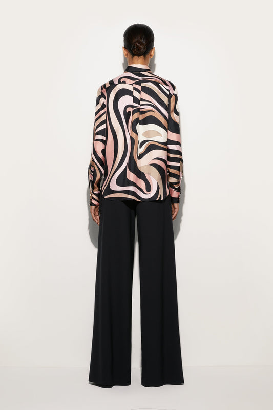 Marmo Print Silk Shirt View 3 - Pucci