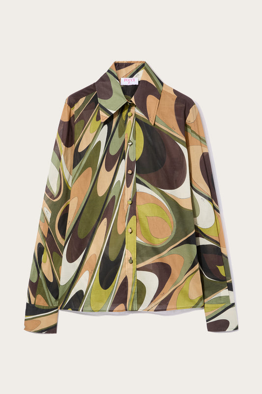 Onde Print Cotton Shirt