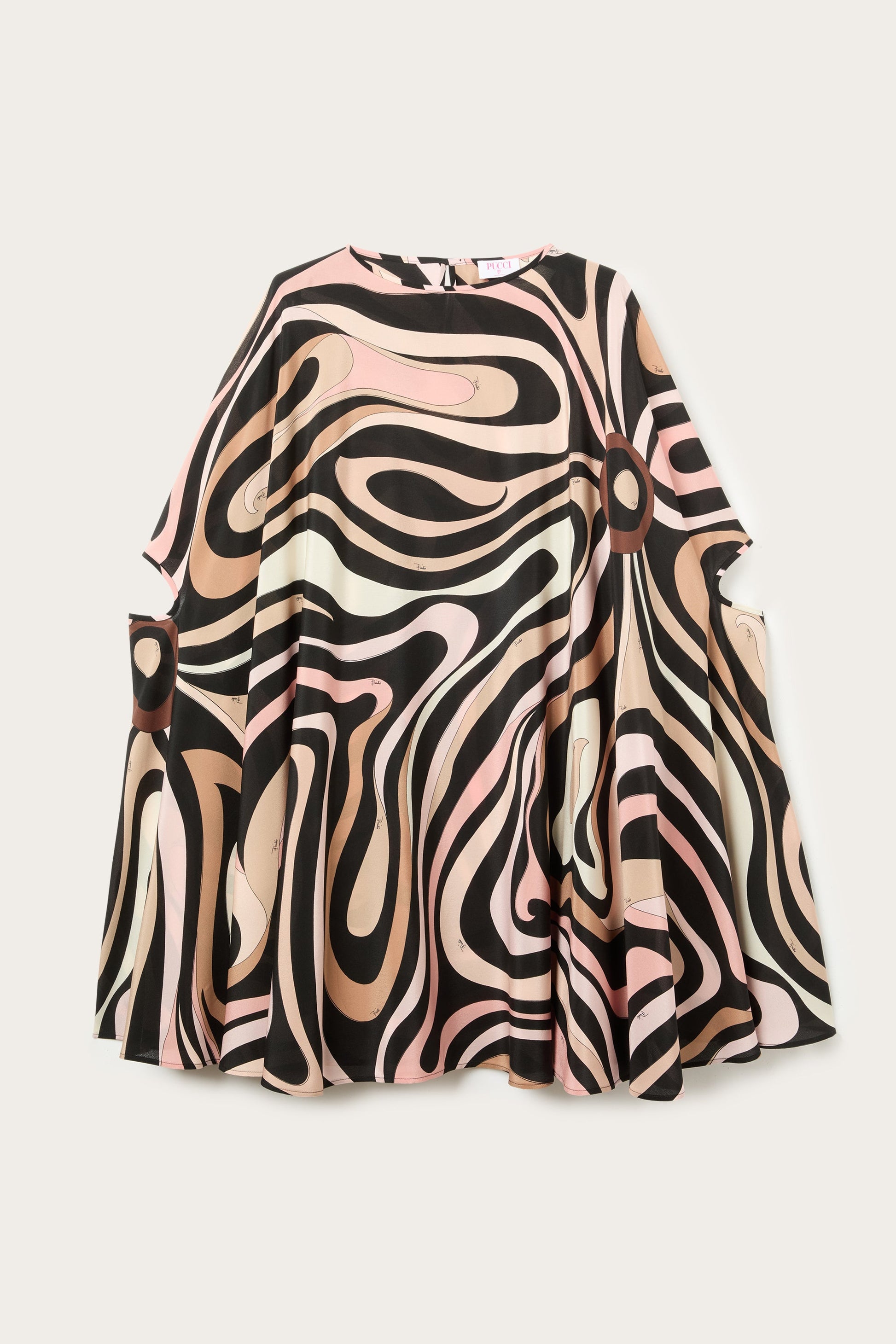 Marmo Print Kaftan Mini Dress View 1 - Pucci