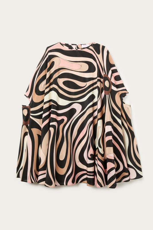 Marmo Print Kaftan Mini Dress View 1 - Pucci