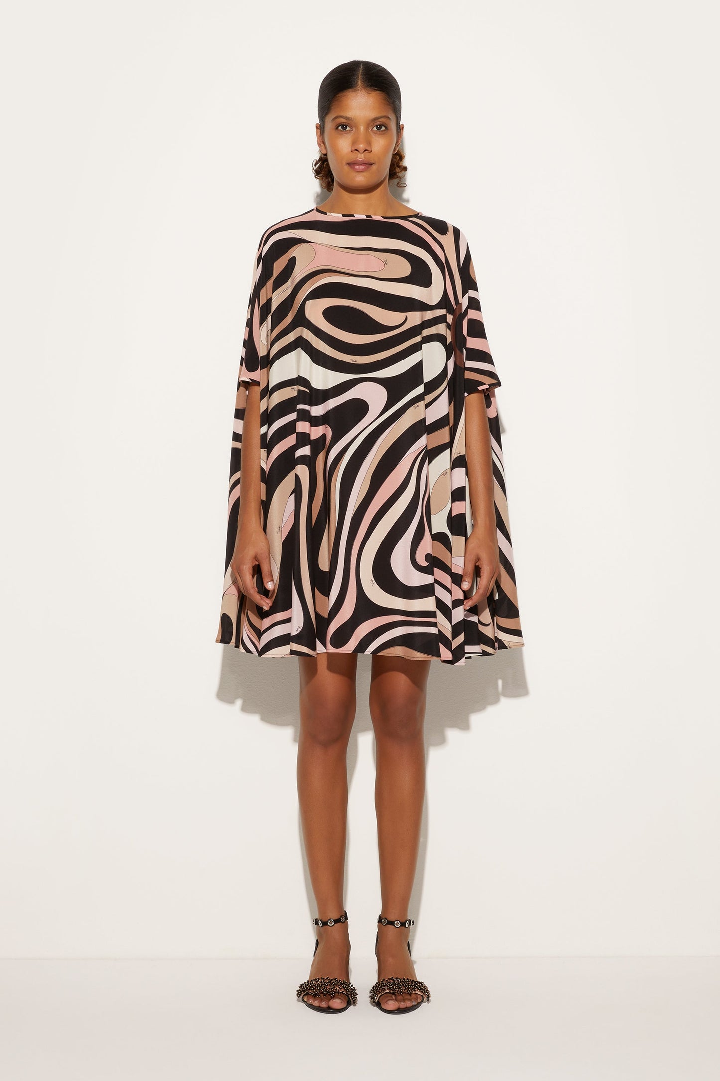 Marmo Print Kaftan Mini Dress View 2 - Pucci