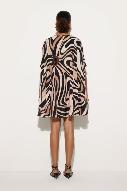 Marmo Print Kaftan Mini Dress View 4 - Pucci