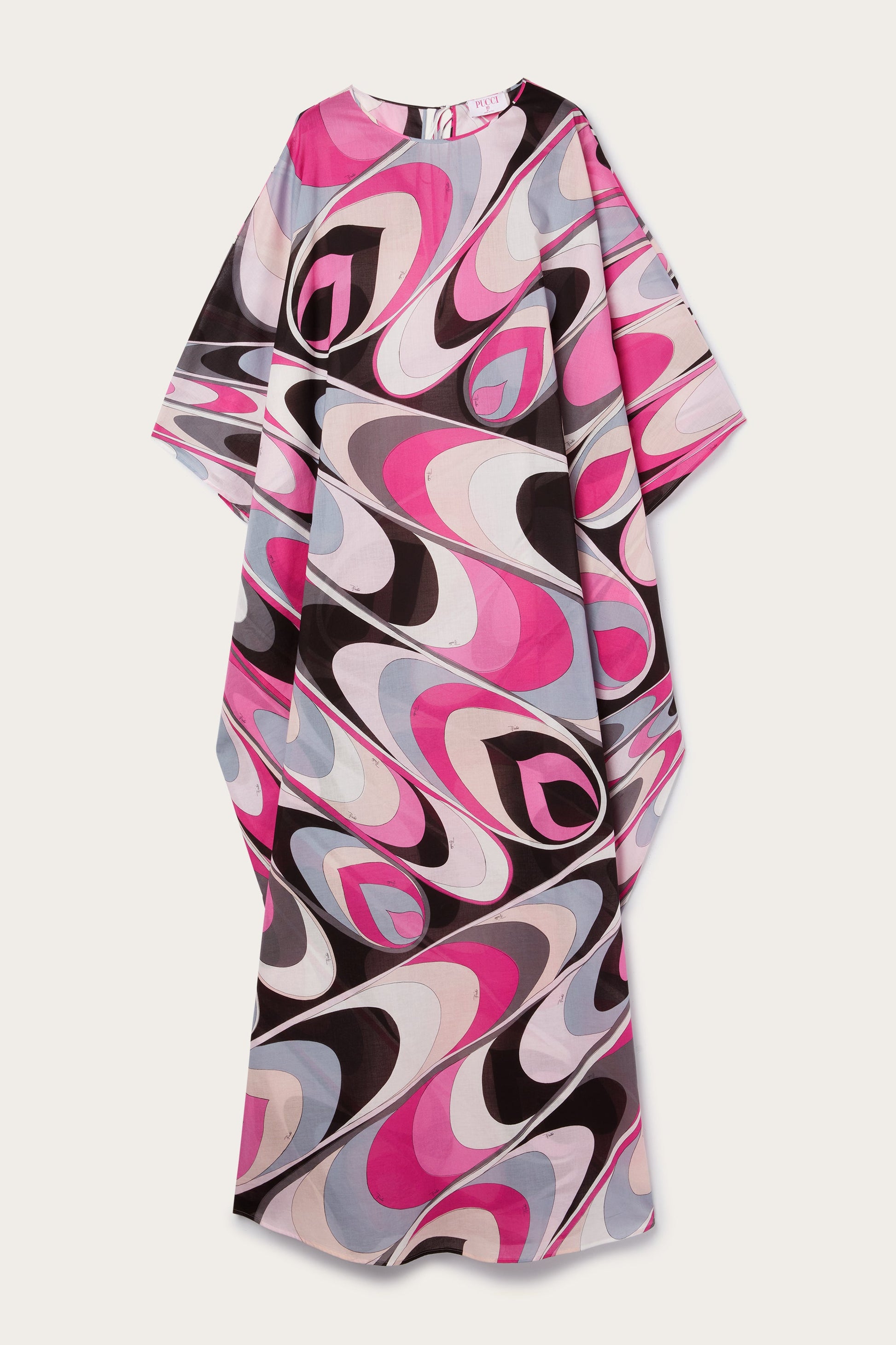 Onde Print Cotton Kaftan View 1 - Pucci