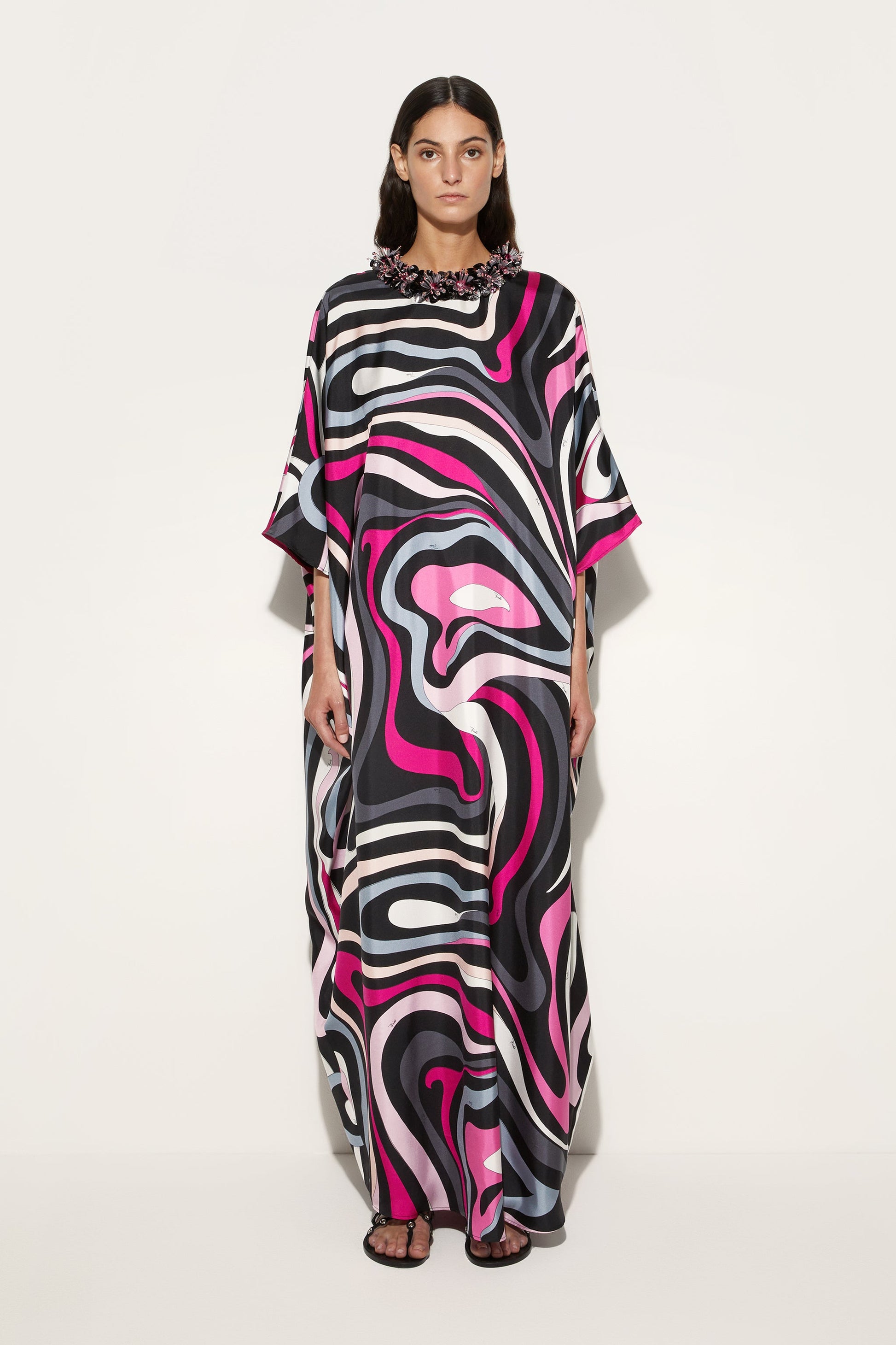 Marmo Print Kaftan View 2 - Pucci