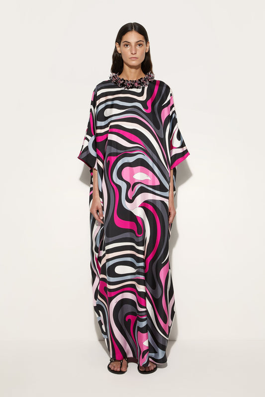 Marmo Print Kaftan View 2 - Pucci