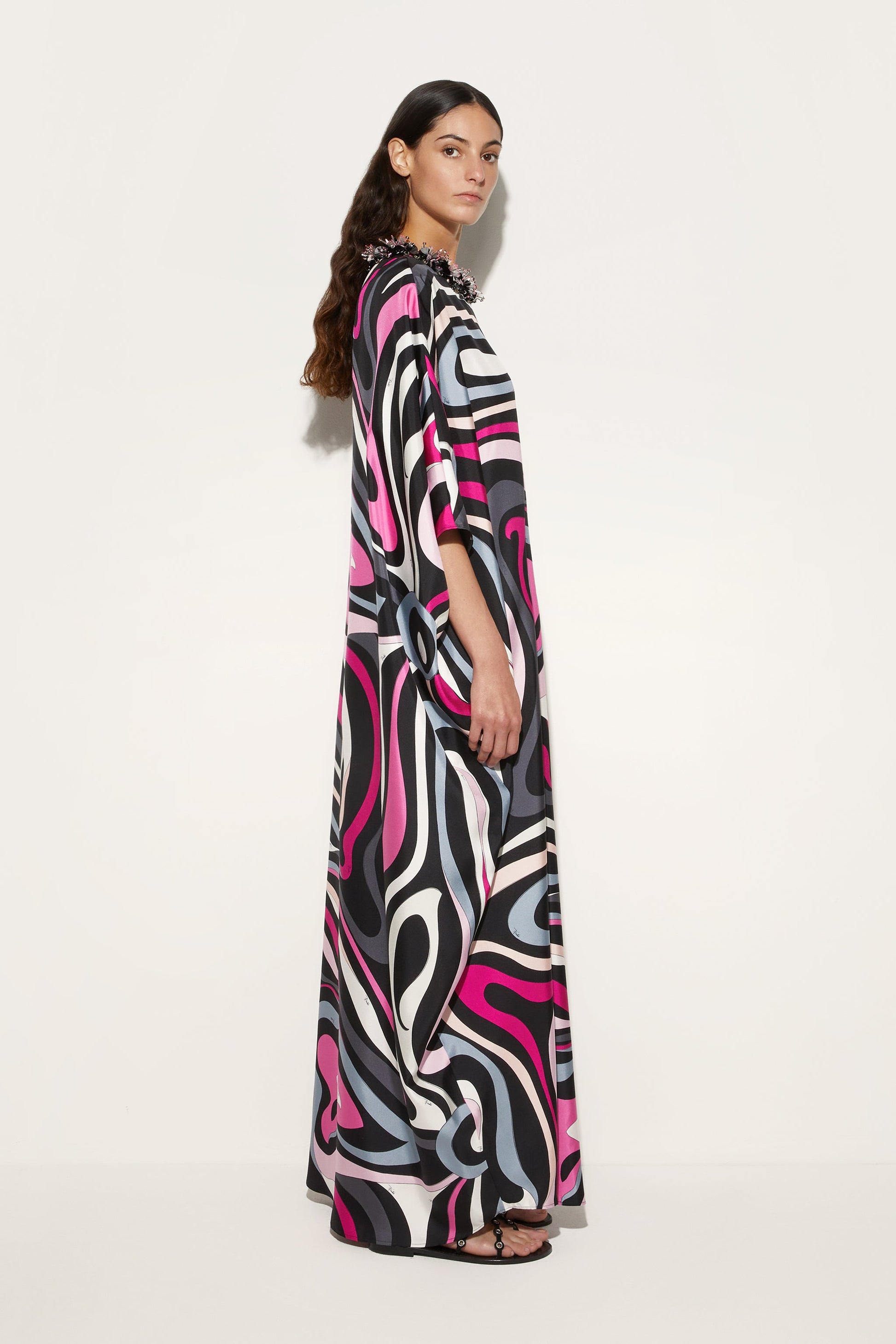 Marmo Print Kaftan View 3 - Pucci