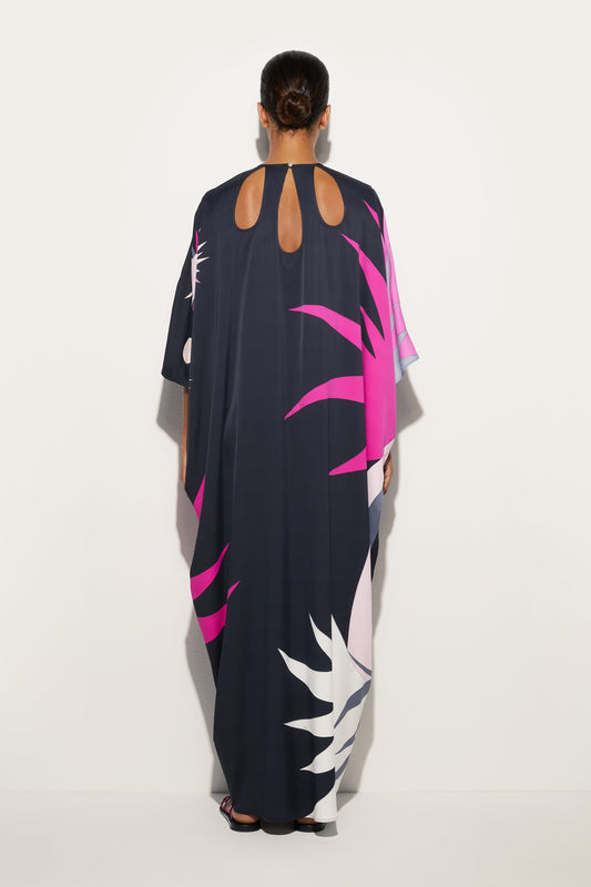Stella Print Loose Fit Kaftan View 4 - Pucci