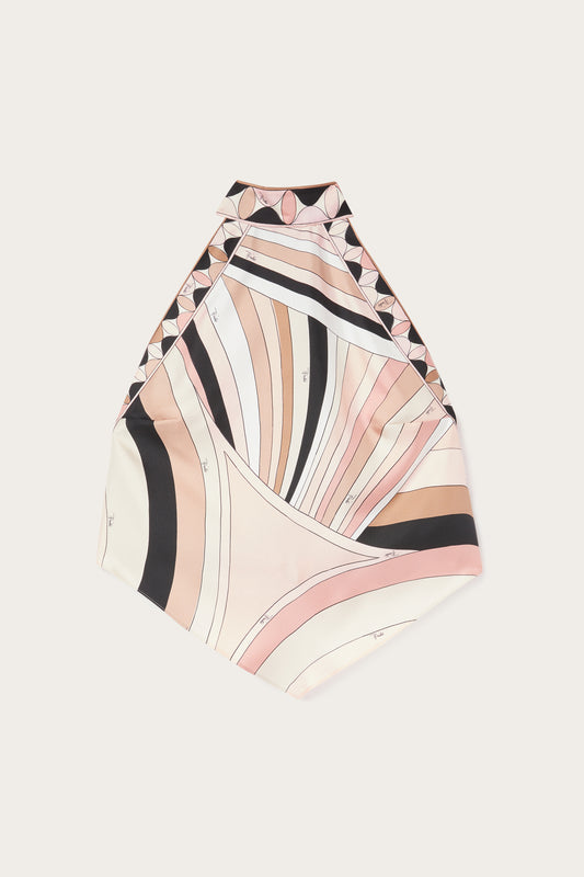 Iride Print Silk Twill Top View 1 - Pucci