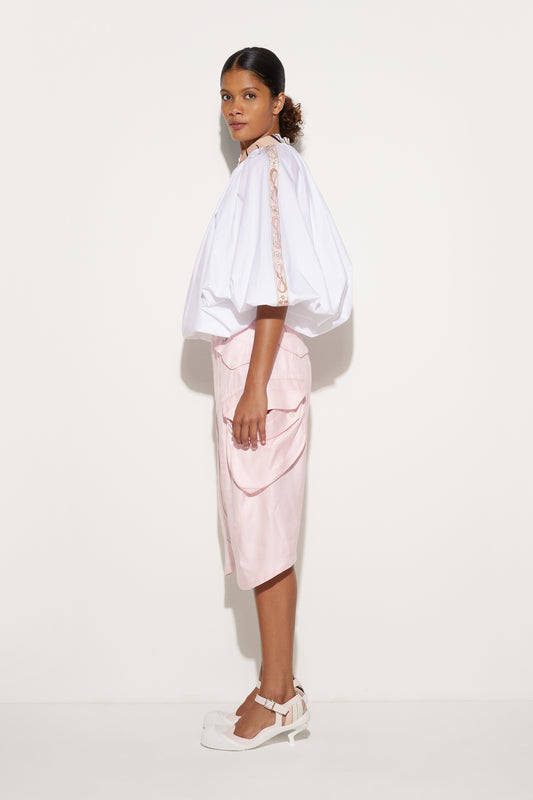 Blusa con Dettagli Stampati