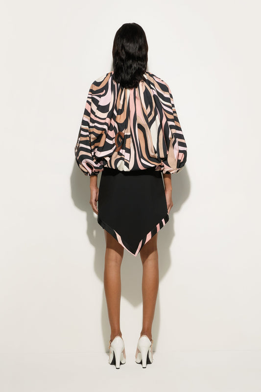 Blusa in Stampa Marmo