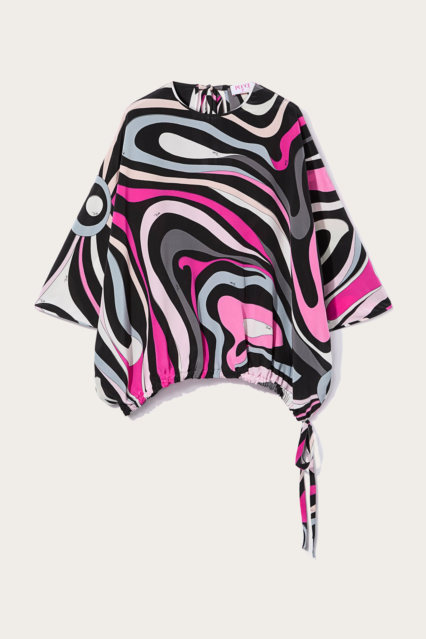Marmo Print Cape Blouse View 1 - Pucci