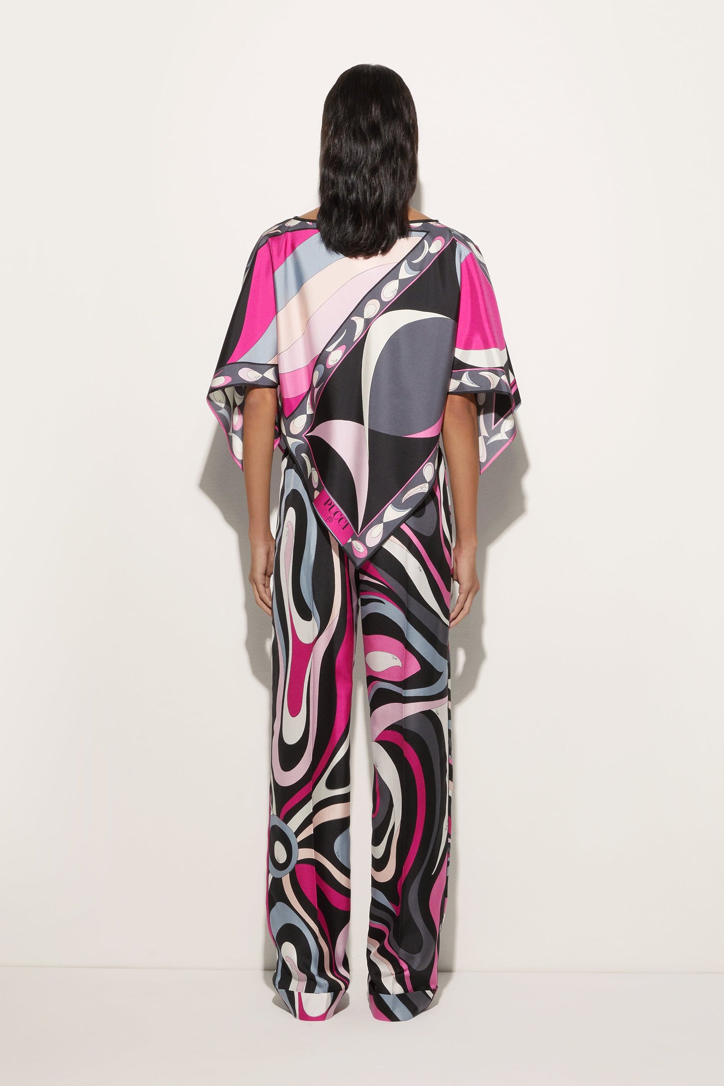 Marmo and Pesci Prints Kaftan Blouse View 4 - Pucci