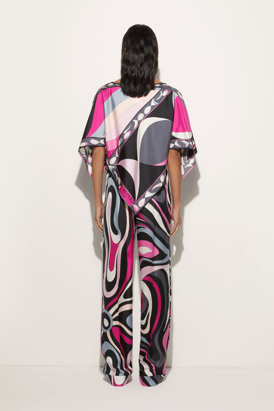 Marmo and Pesci Prints Kaftan Blouse View 4 - Pucci
