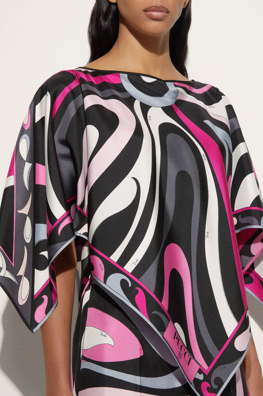 Marmo and Pesci Prints Kaftan Blouse View 5 - Pucci