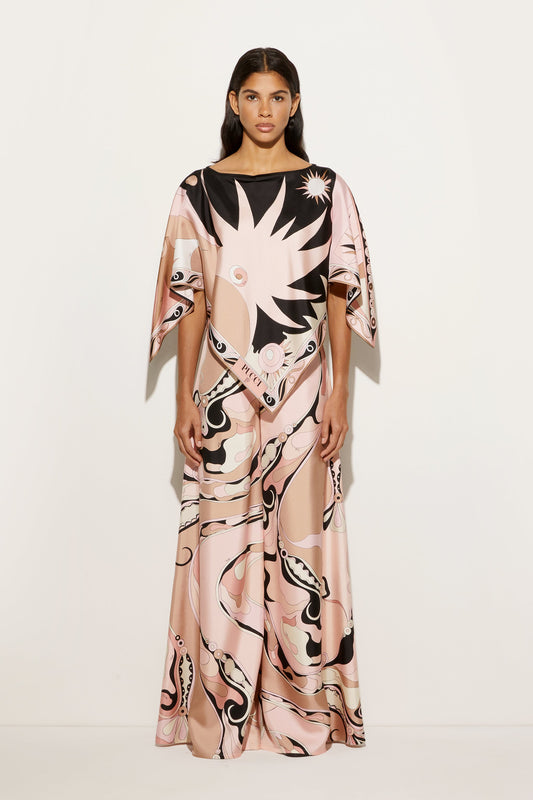 Stella Print Cape Blouse View 2 - Pucci
