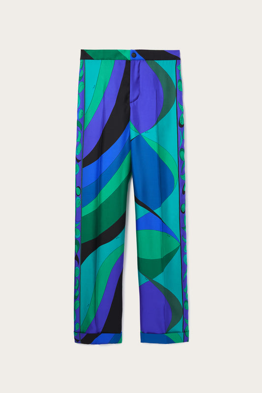 Pantaloni in Stampa Pesci