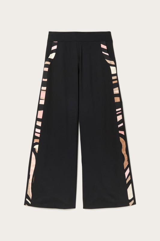Palazzo Pants with Printed Details View 1 - Pucci