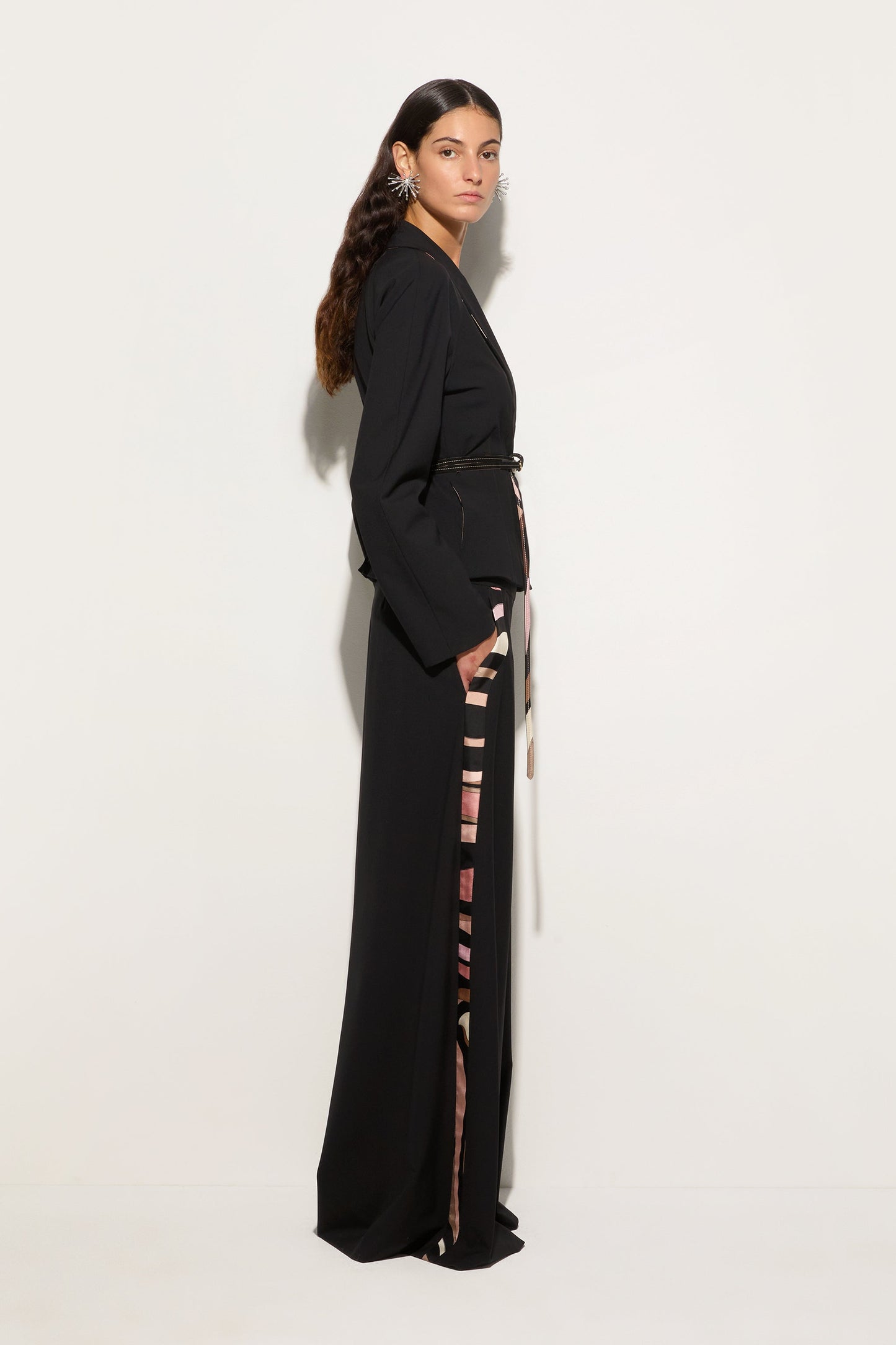 Palazzo Pants with Printed Details View 3 - Pucci