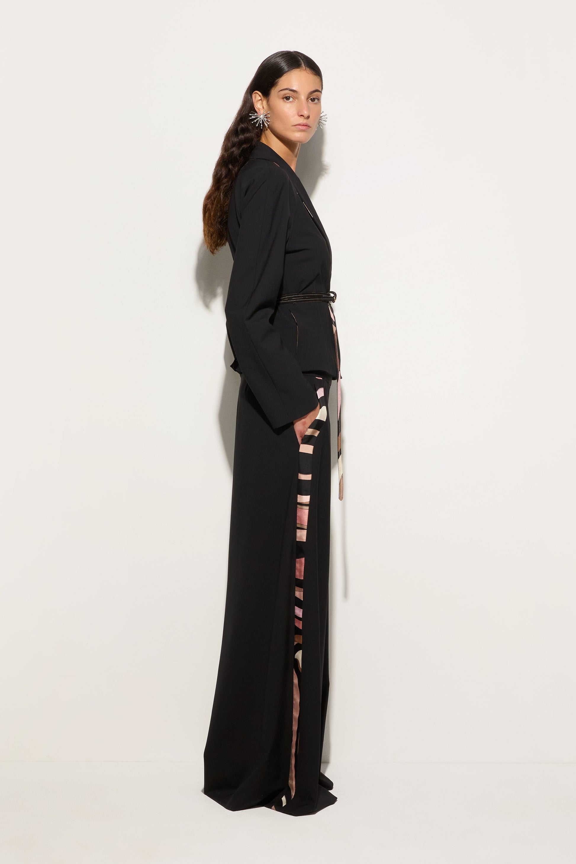 Palazzo Pants with Printed Details View 3 - Pucci