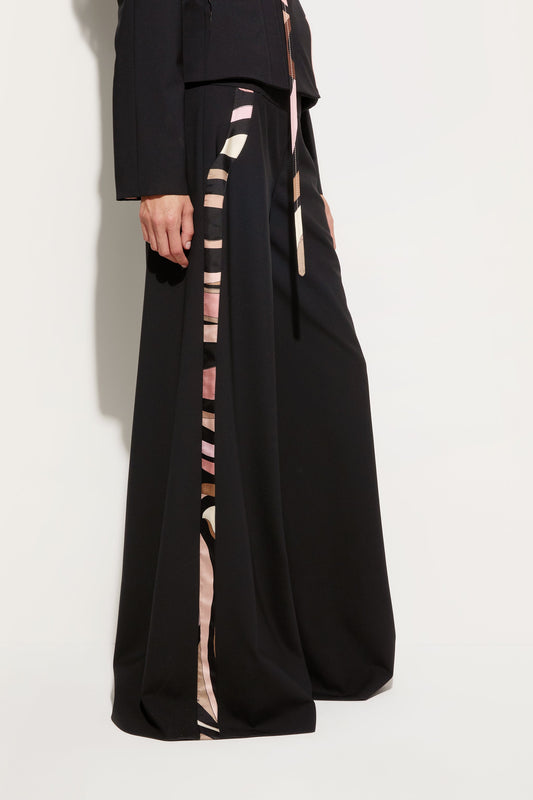 Palazzo Pants with Printed Details View 5 - Pucci