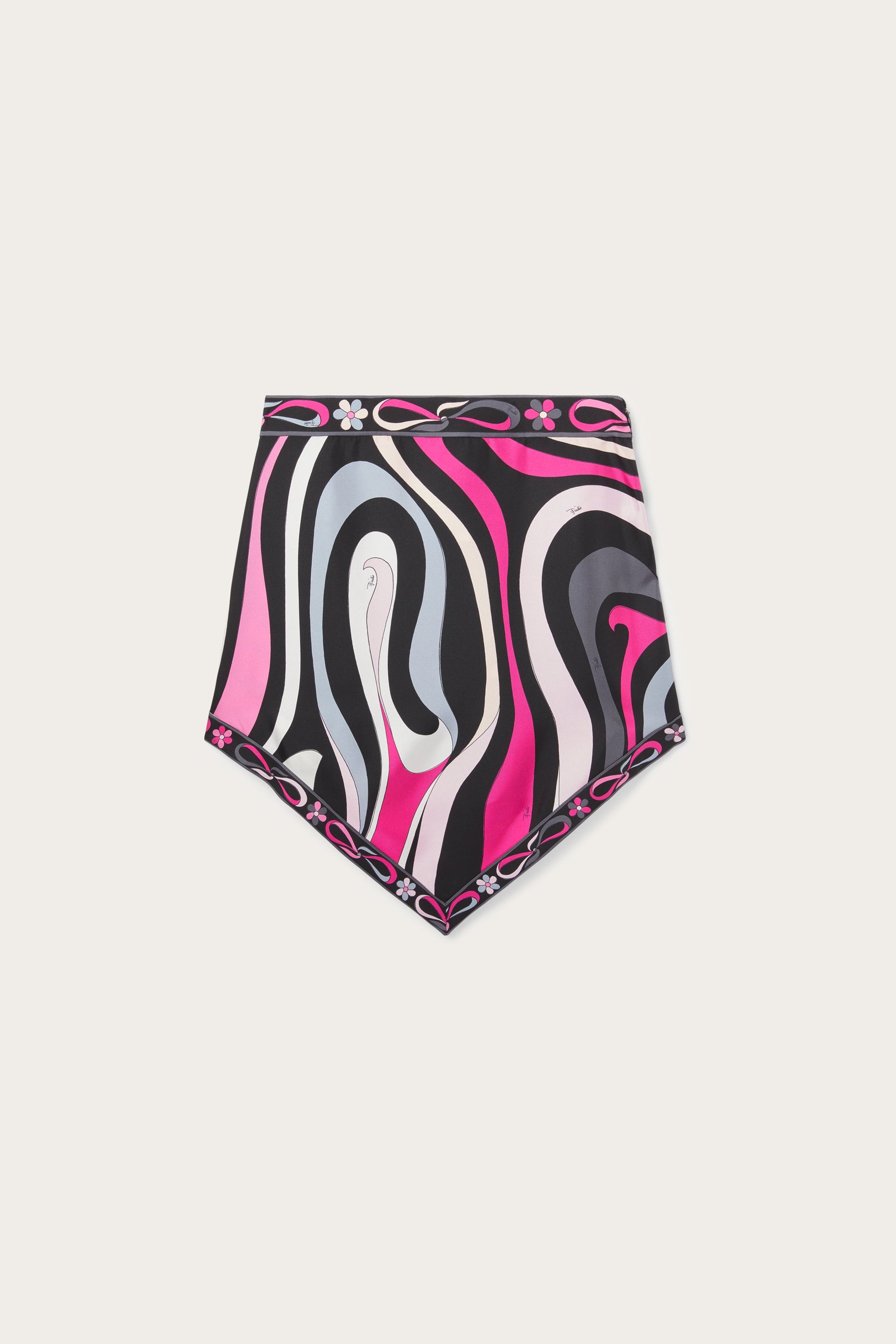 Marmo Print Silk Twill Midi Skirt View 1 - Pucci