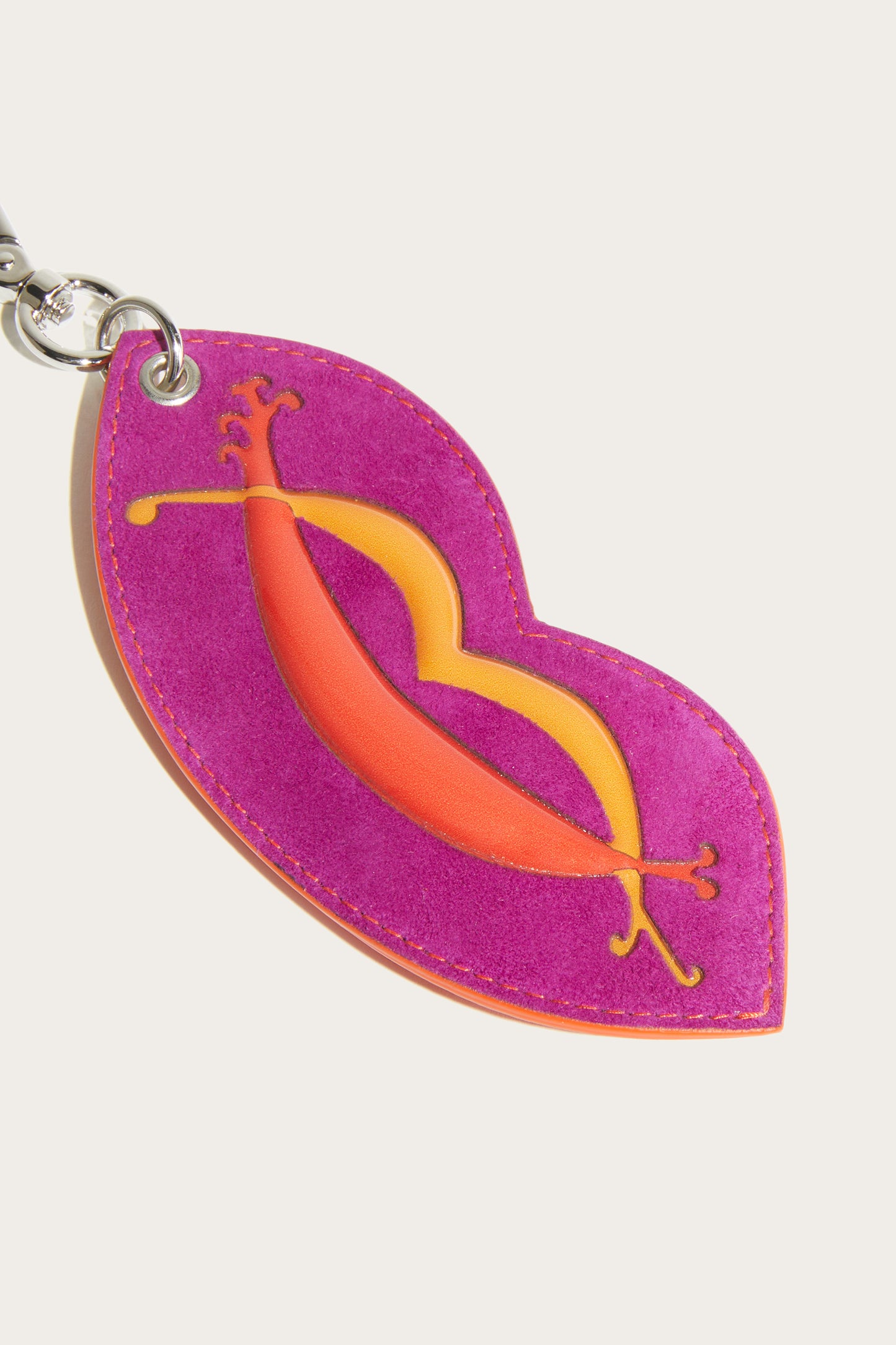 Leather Airtag Holder With 3D Design View 4 - Pucci