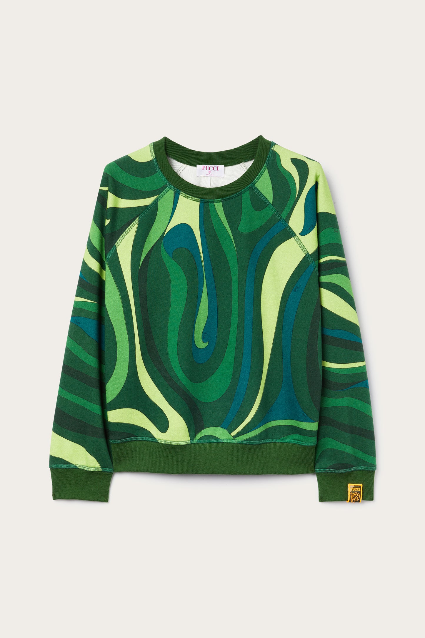 Fleece Sweatshirt Marmo Print View 1 - Pucci