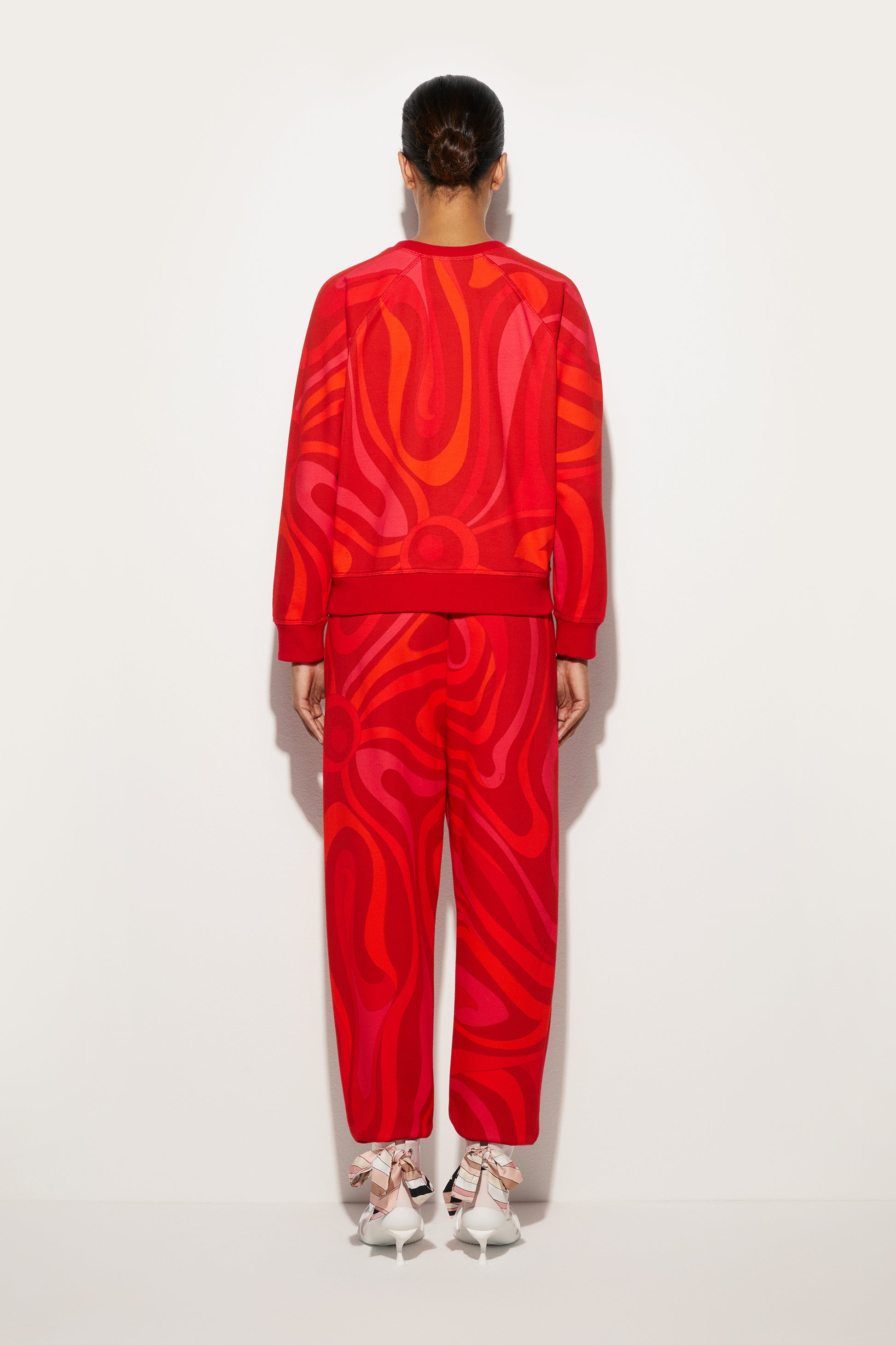 Fleece Sweatshirt Marmo Print View 4 - Pucci