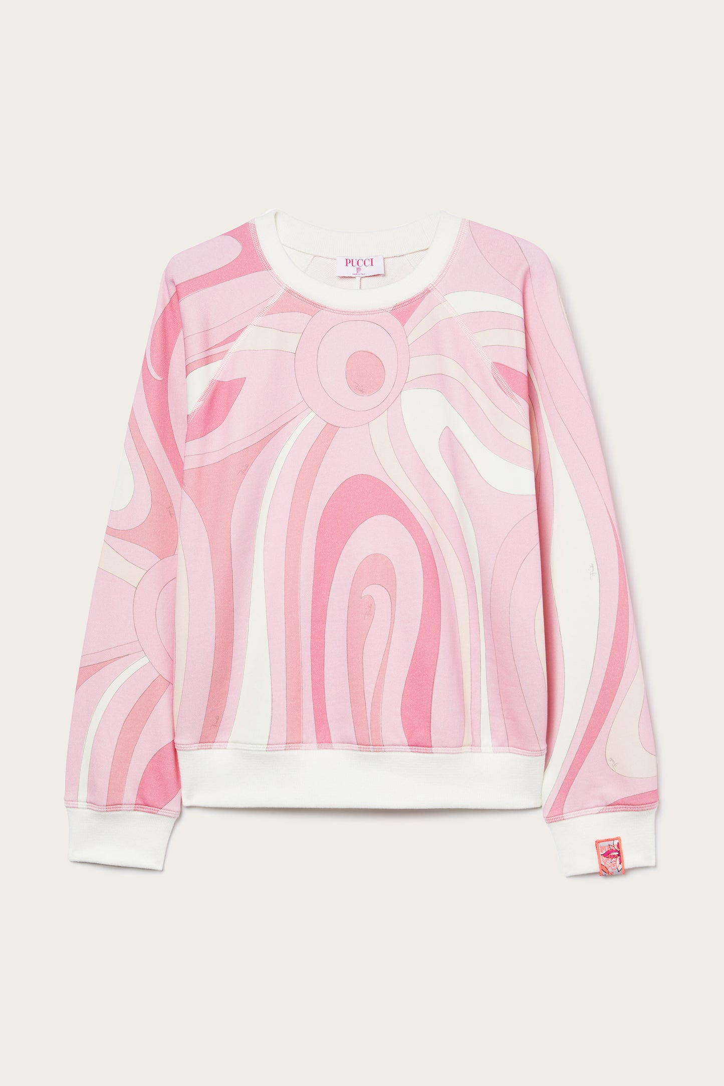 Fleece Sweatshirt Marmo Print View 1 - Pucci