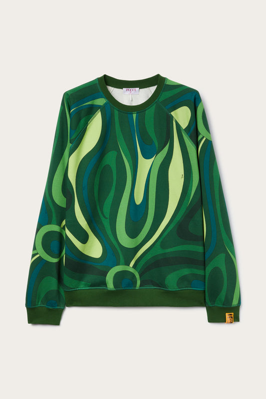 Marmo Print Fleece Sweatshirt View 1 - Pucci