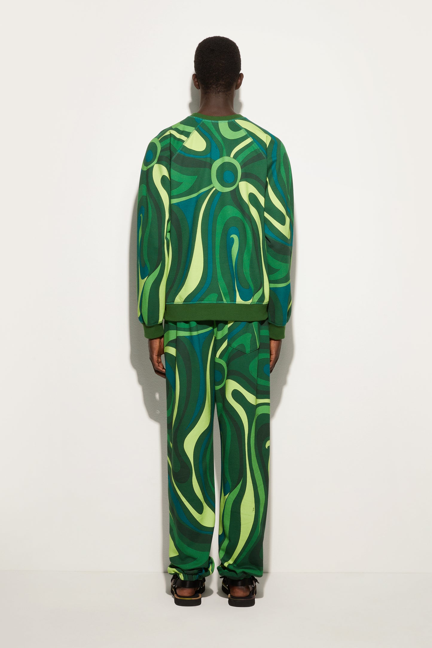 Marmo Print Fleece Sweatshirt View 2 - Pucci