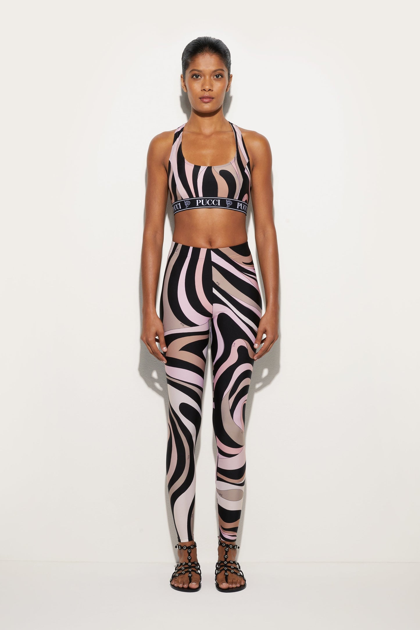 Marmo Print Sports Top View 2 - Pucci