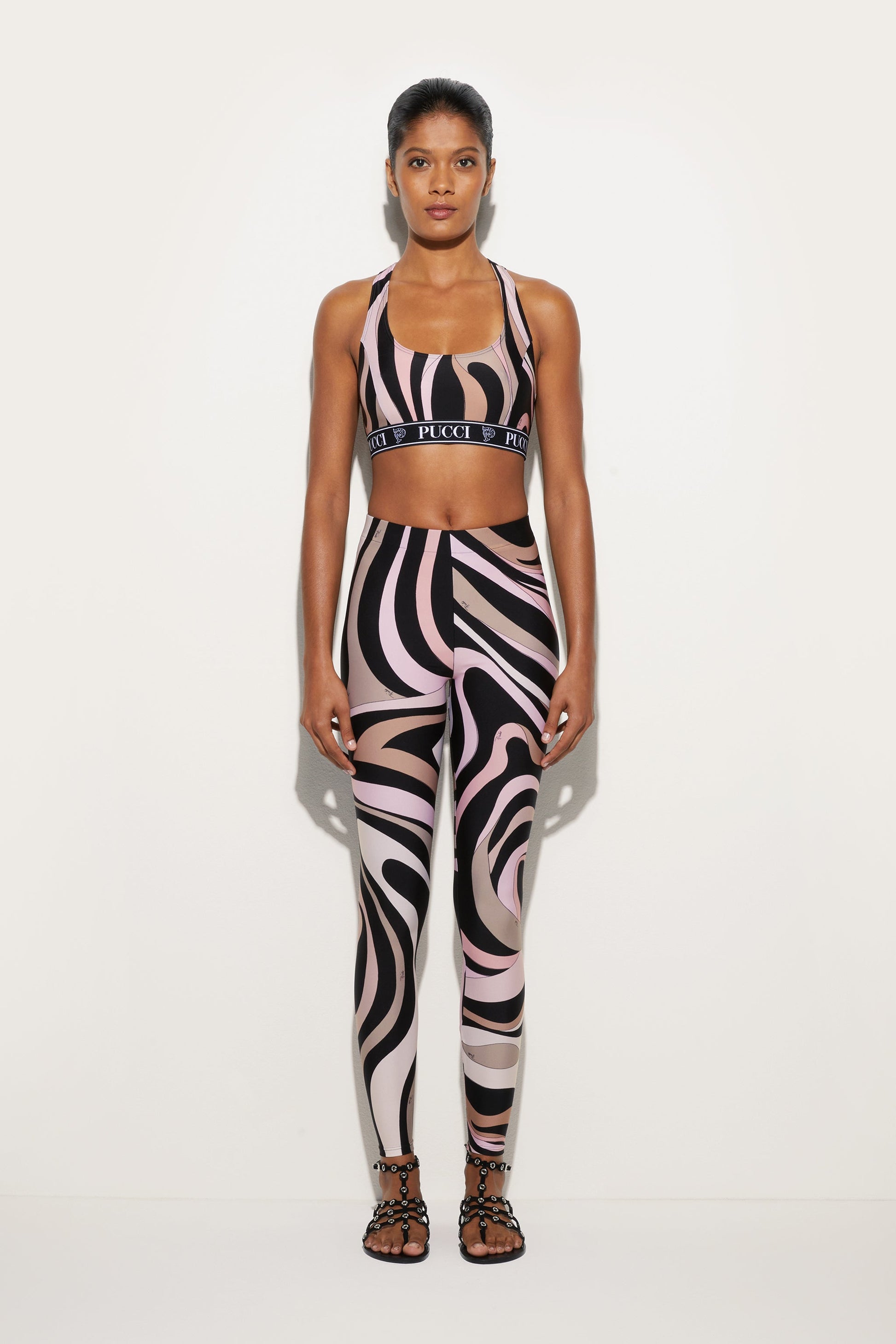 Marmo Print Sports Top View 2 - Pucci