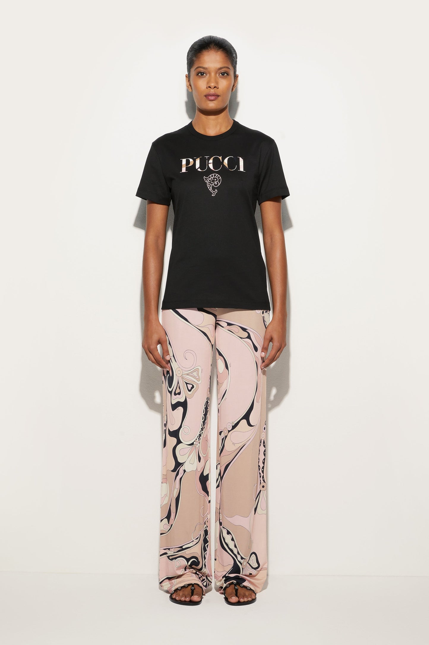 Cotton Logo T-Shirt View 2 - Pucci