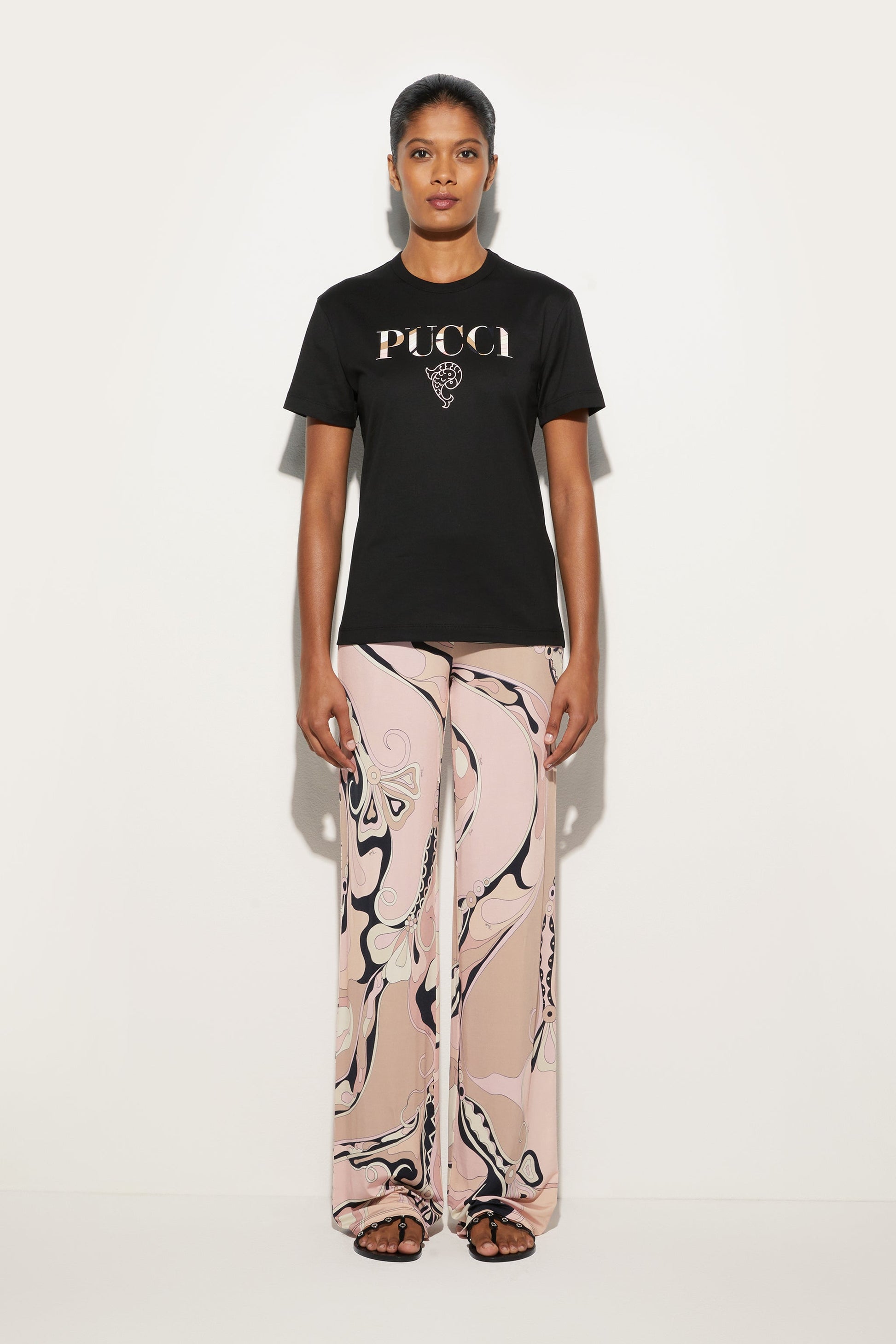 Cotton Logo T-Shirt View 2 - Pucci