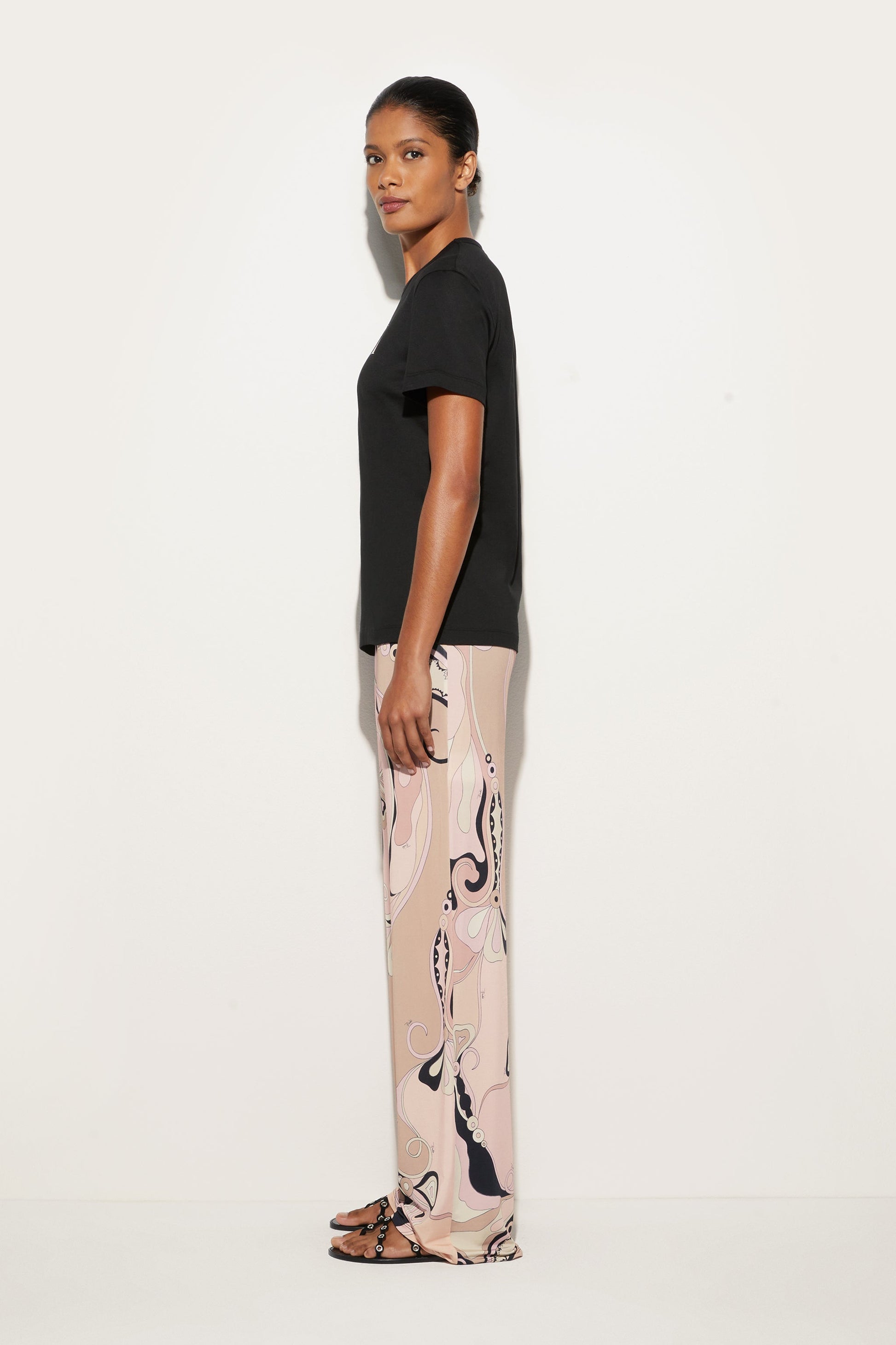 Cotton Logo T-Shirt View 3 - Pucci