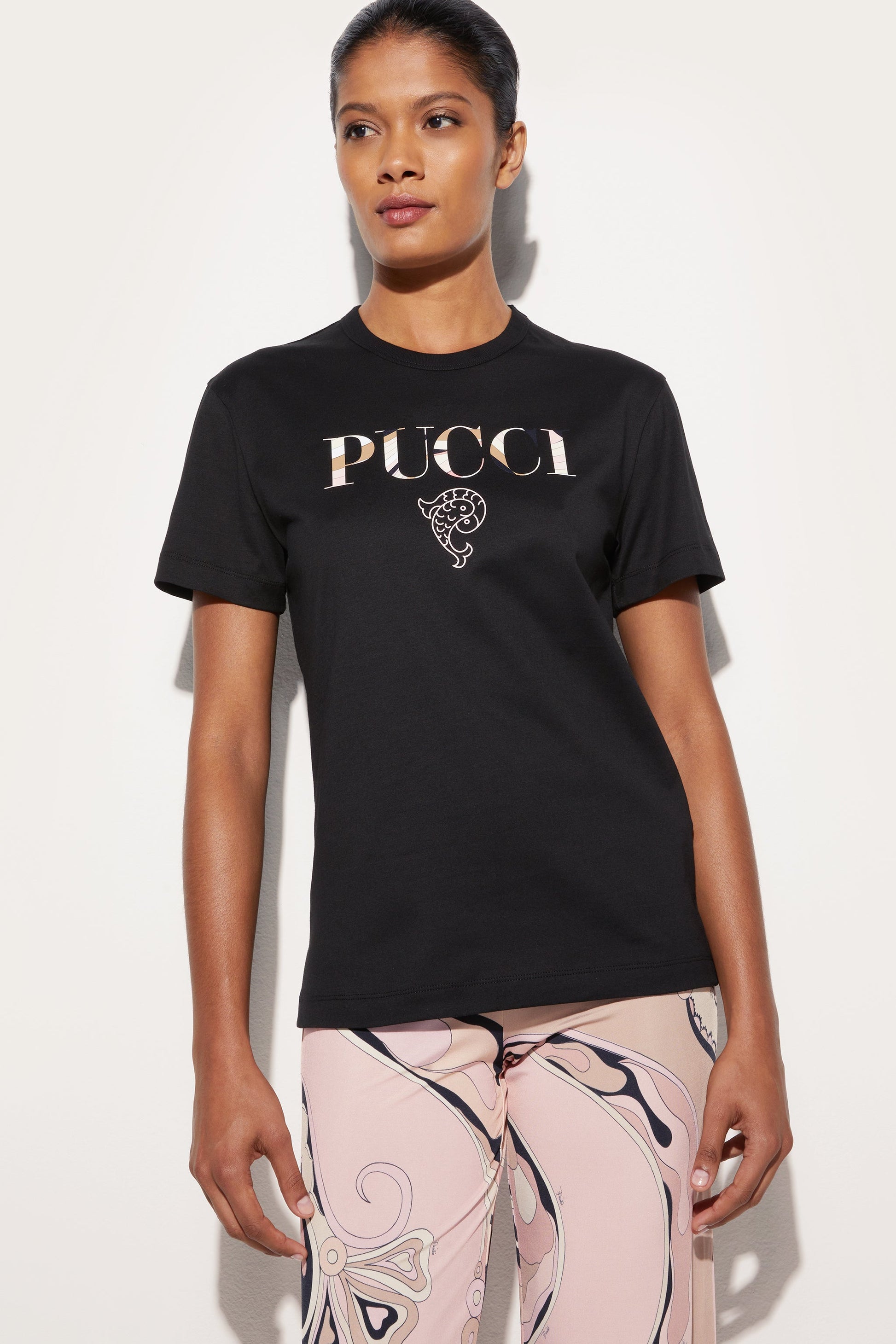 Cotton Logo T-Shirt View 5 - Pucci
