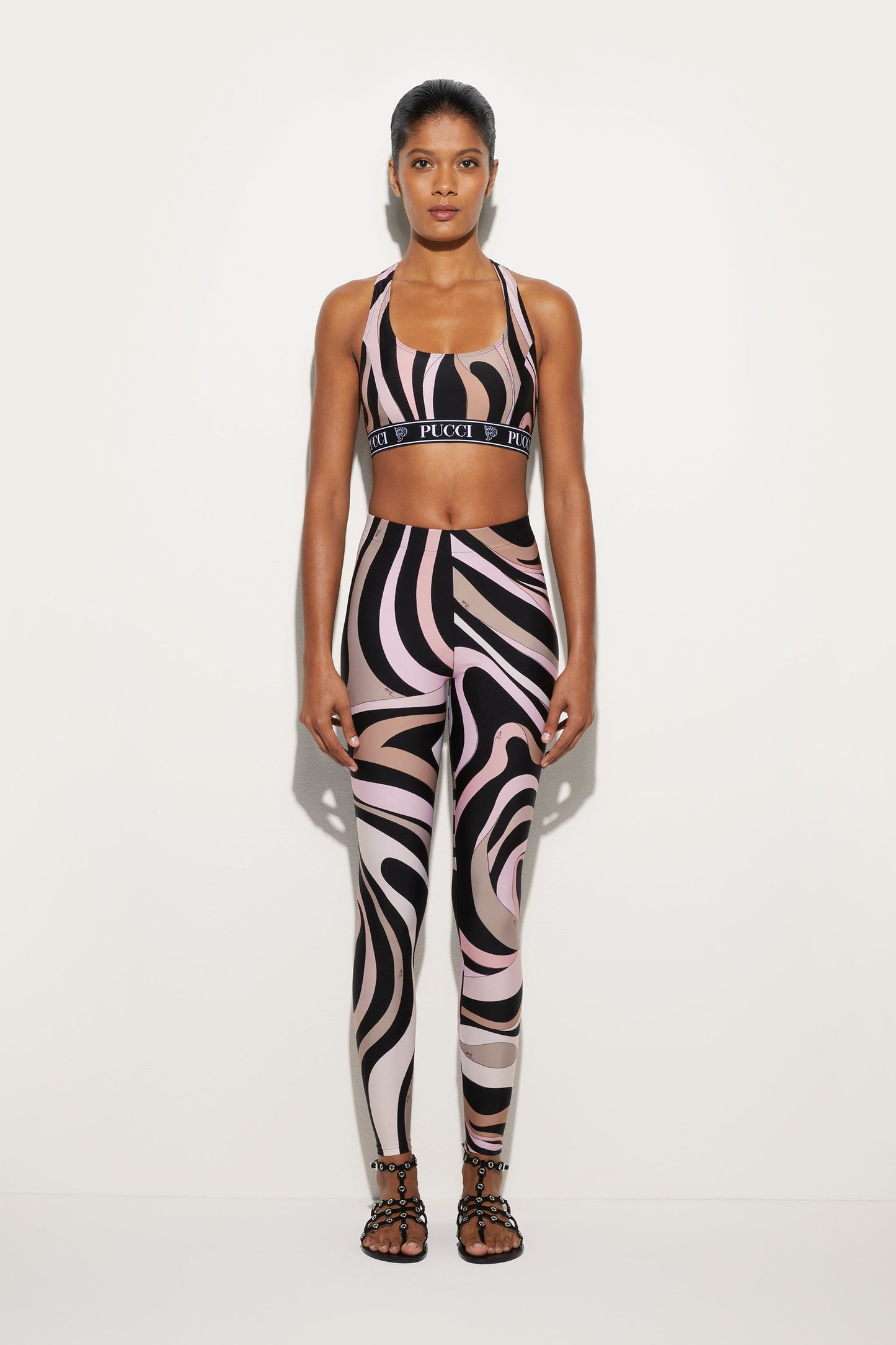 Marmo Print Leggings View 2 - Pucci