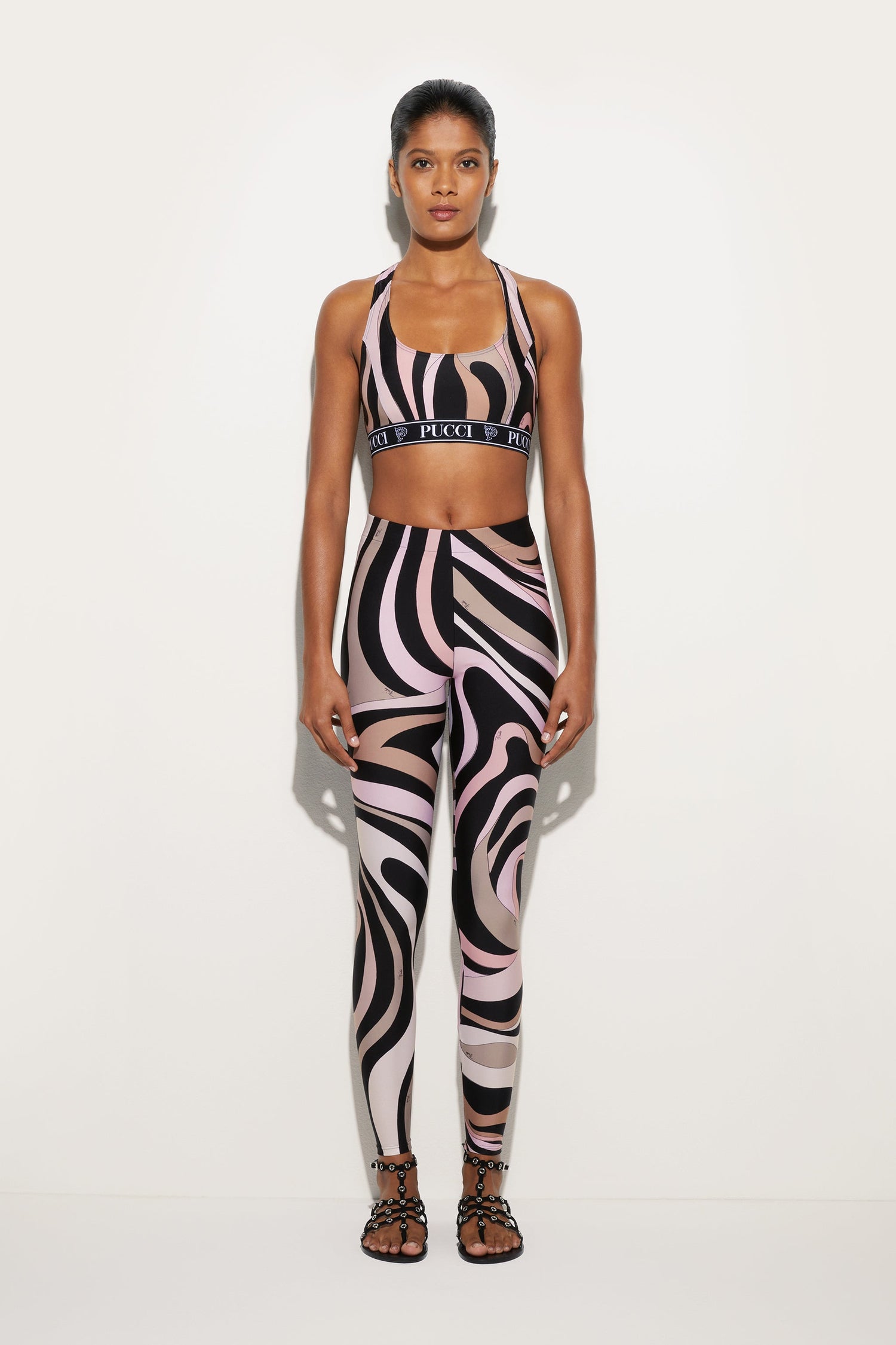 Marmo Print Leggings View 2 - Pucci