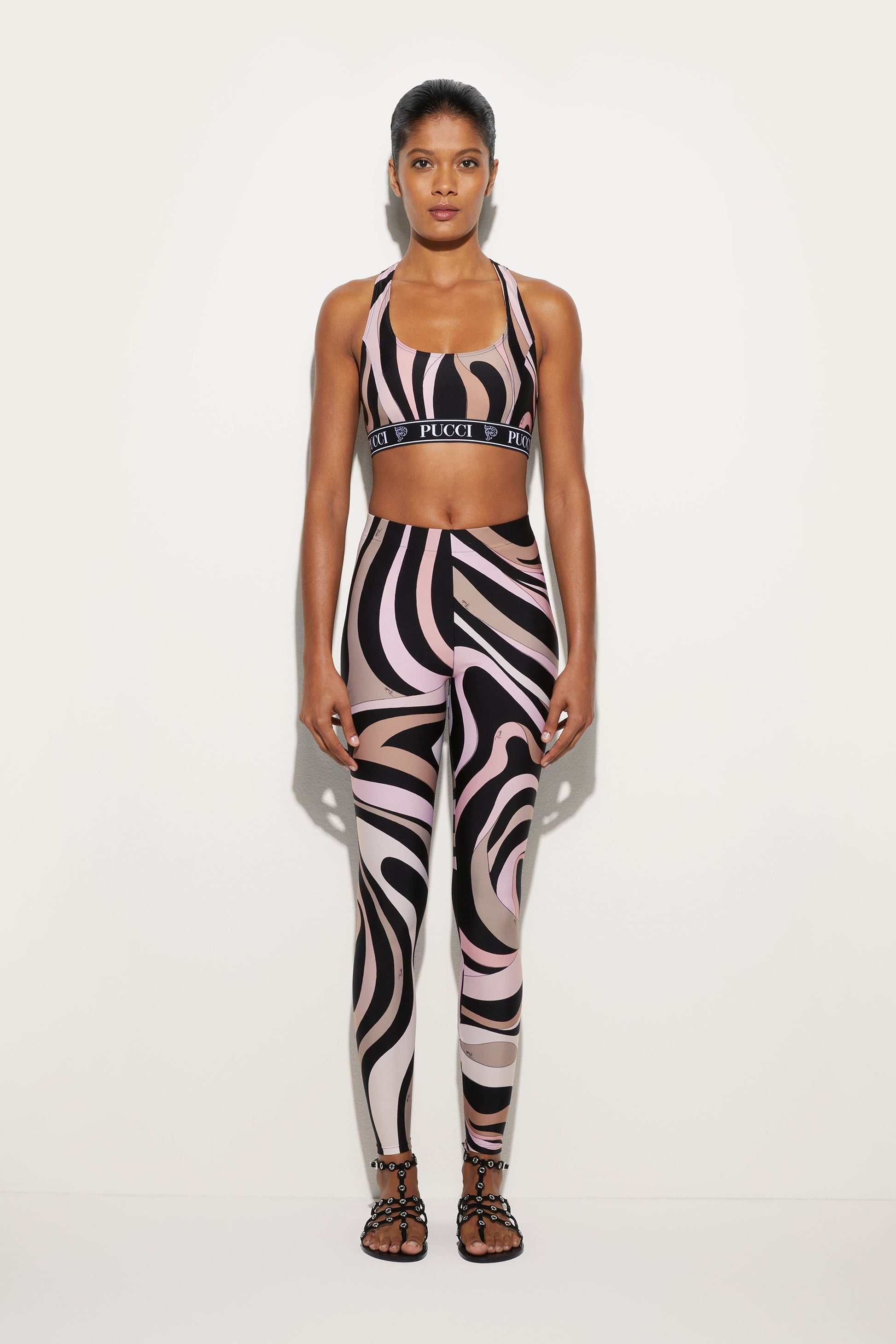 Marmo Print Leggings View 2 - Pucci
