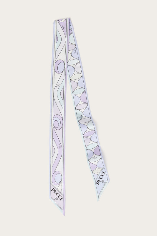 Mixed Prints Silk Twill Scarf