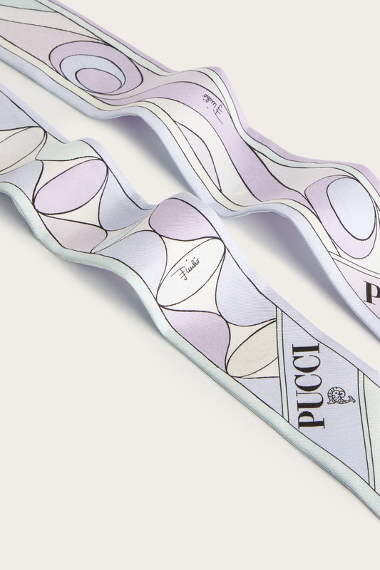 Mixed Prints Silk Twill Scarf