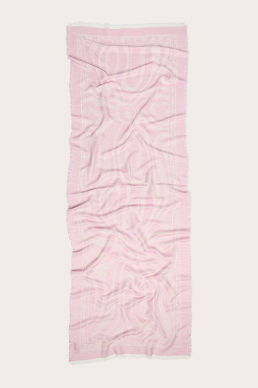 Marmo Print Jacquard Silk Scarf
