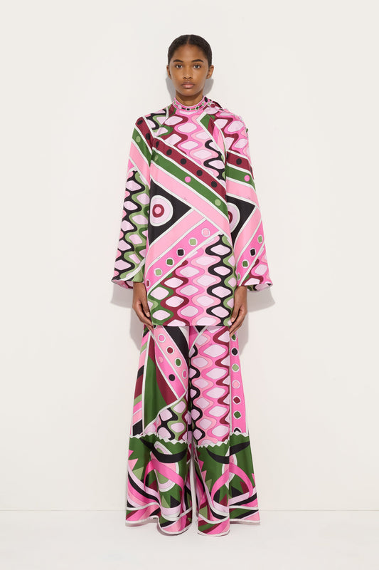 Abito in Seta in Stampa Vivara