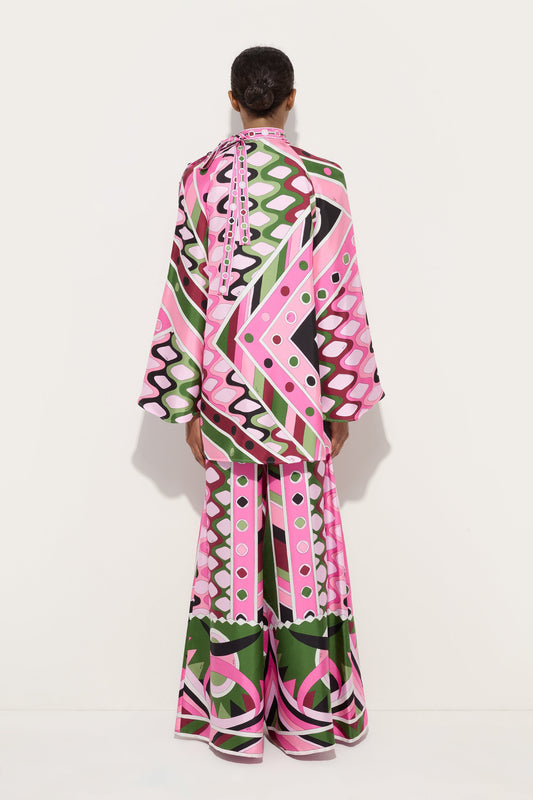 Abito in Seta in Stampa Vivara