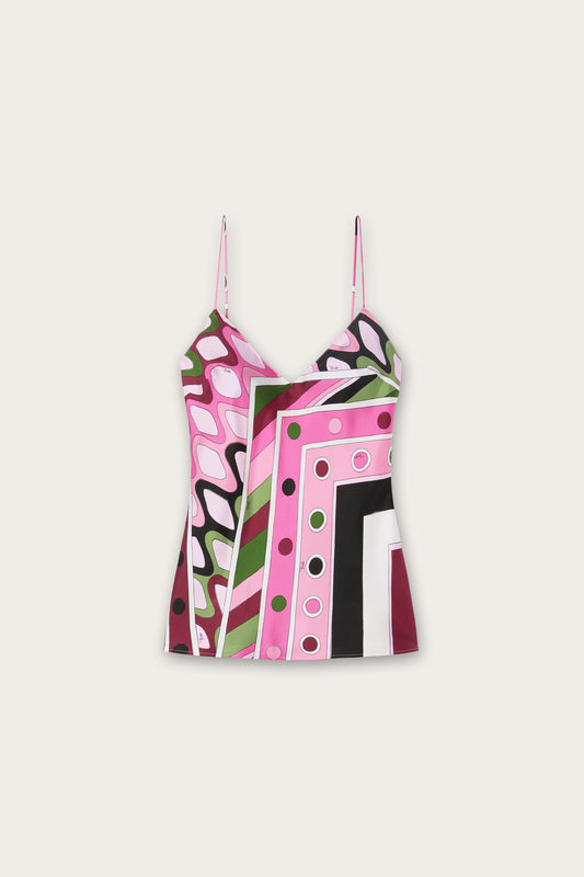 Top in Seta in Stampa Vivara