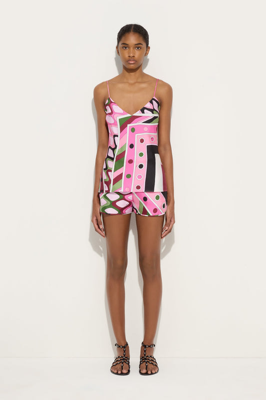 Top in Seta in Stampa Vivara