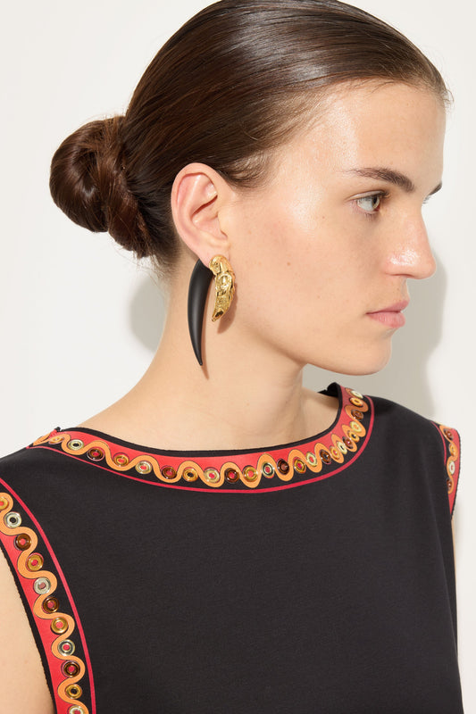Horn-Shaped Earring