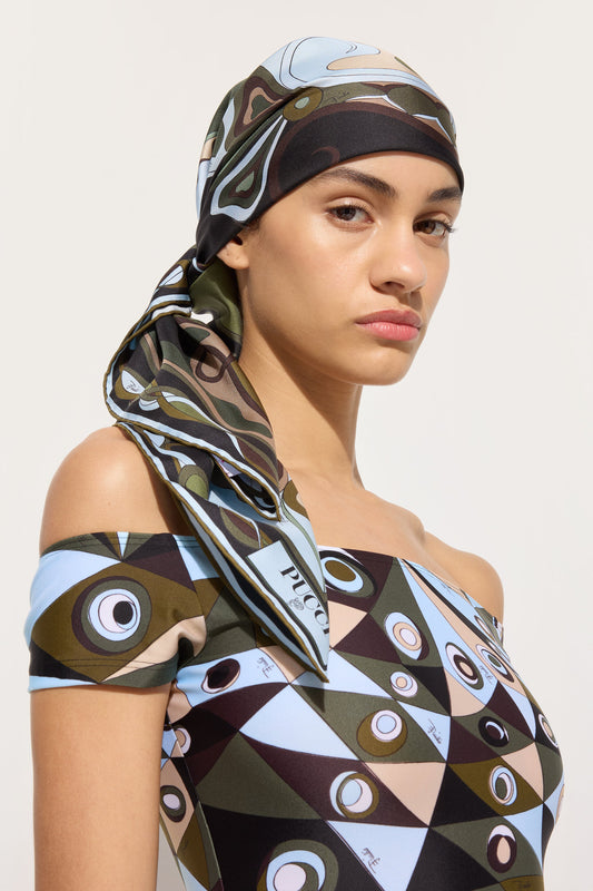 Orchidee Print Silk Carre