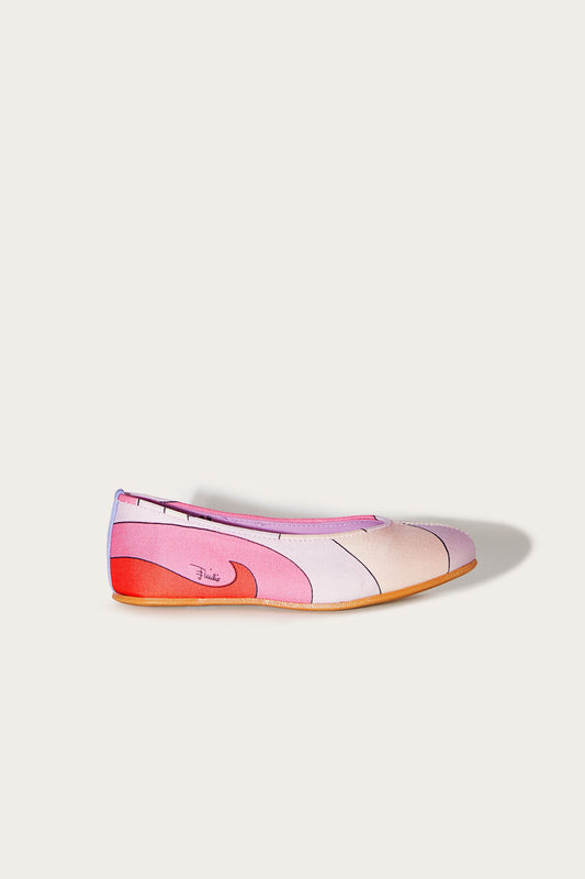 Marmo-Print Ballet Pumps View 1 - Pucci